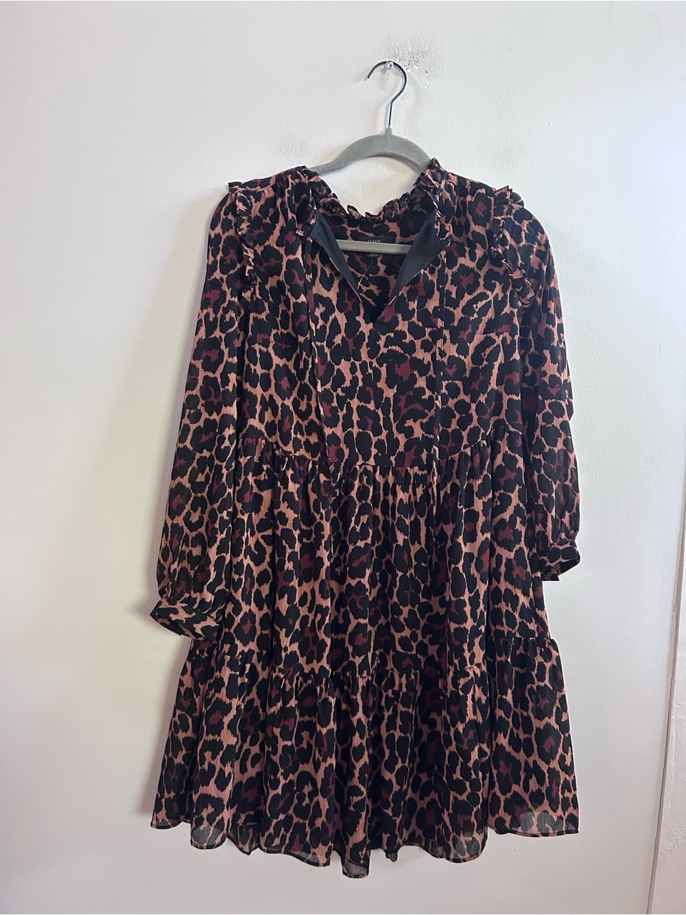 J.crew leopard printed dress XS